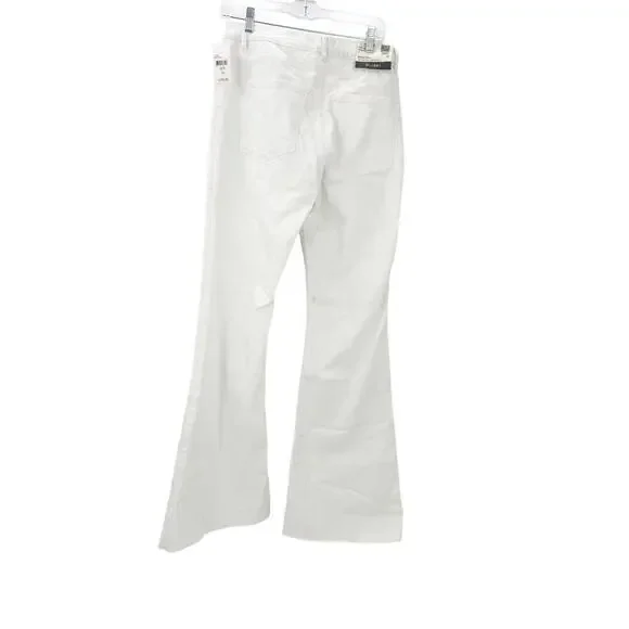 DL1961 Rachel Flare Ultra High Rise Instasculpt Jeans White Size 30 NWT